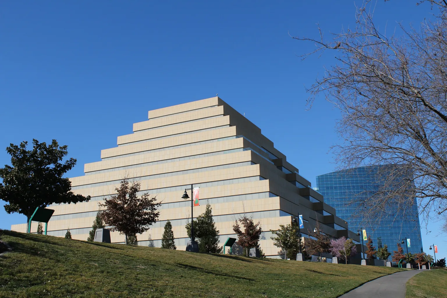Sacramento cityscape with modern architecture