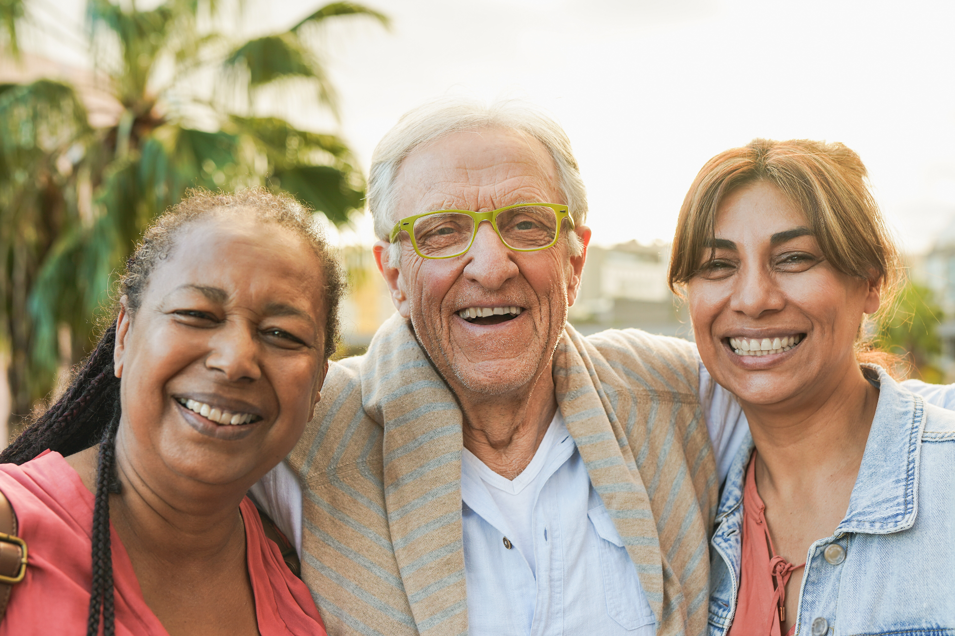 Multi-generational family enjoying time together